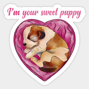 Sweet puppy Sticker